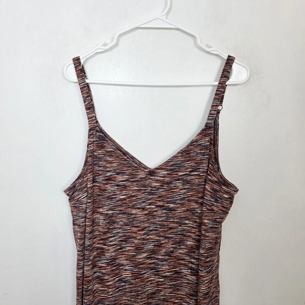 TORRID Multicolor Knit Lightweight Spacedye Casual Tank Midi‎ Dress Size 3X - Picture 4 of 11